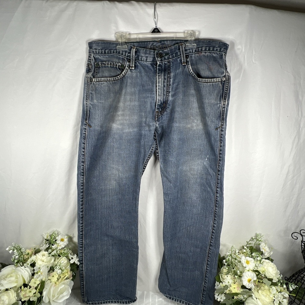 Levi's Eco 539‎ Vintage Straight Jeans Men's 34x30 Green Tab 100% Organic Cotton